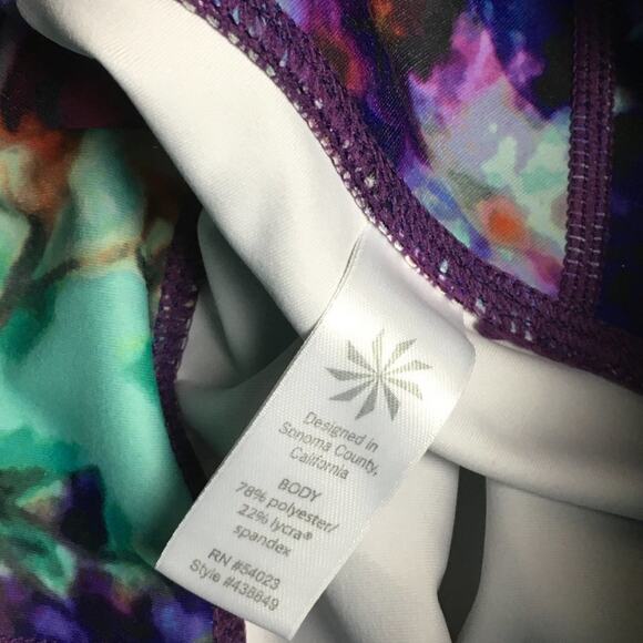 Athleta Leggings Floral Fade Sonar Capri Women's XS Activewear Workout‎ Pants - Picture 4 of 15